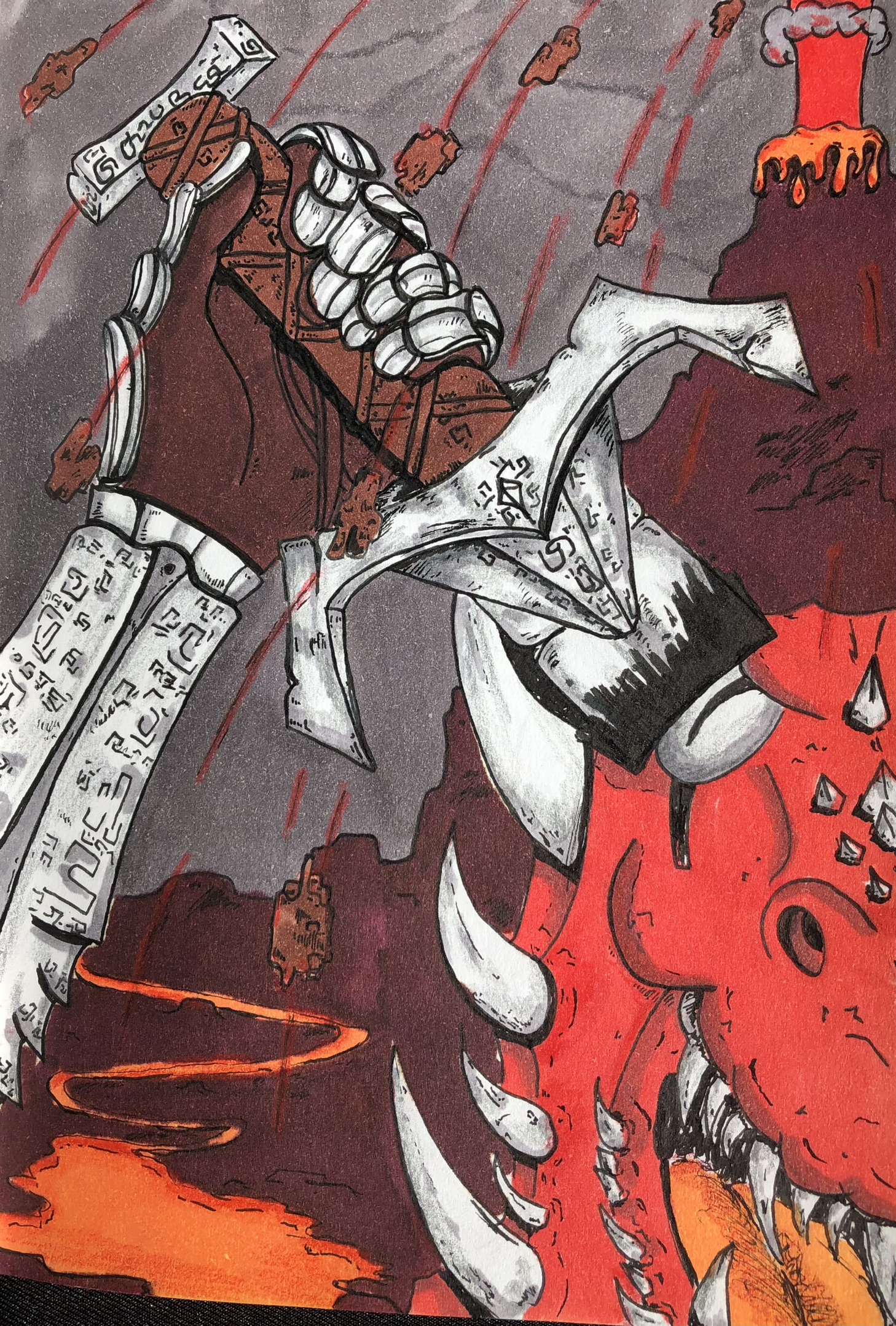 Chevalier et dragon