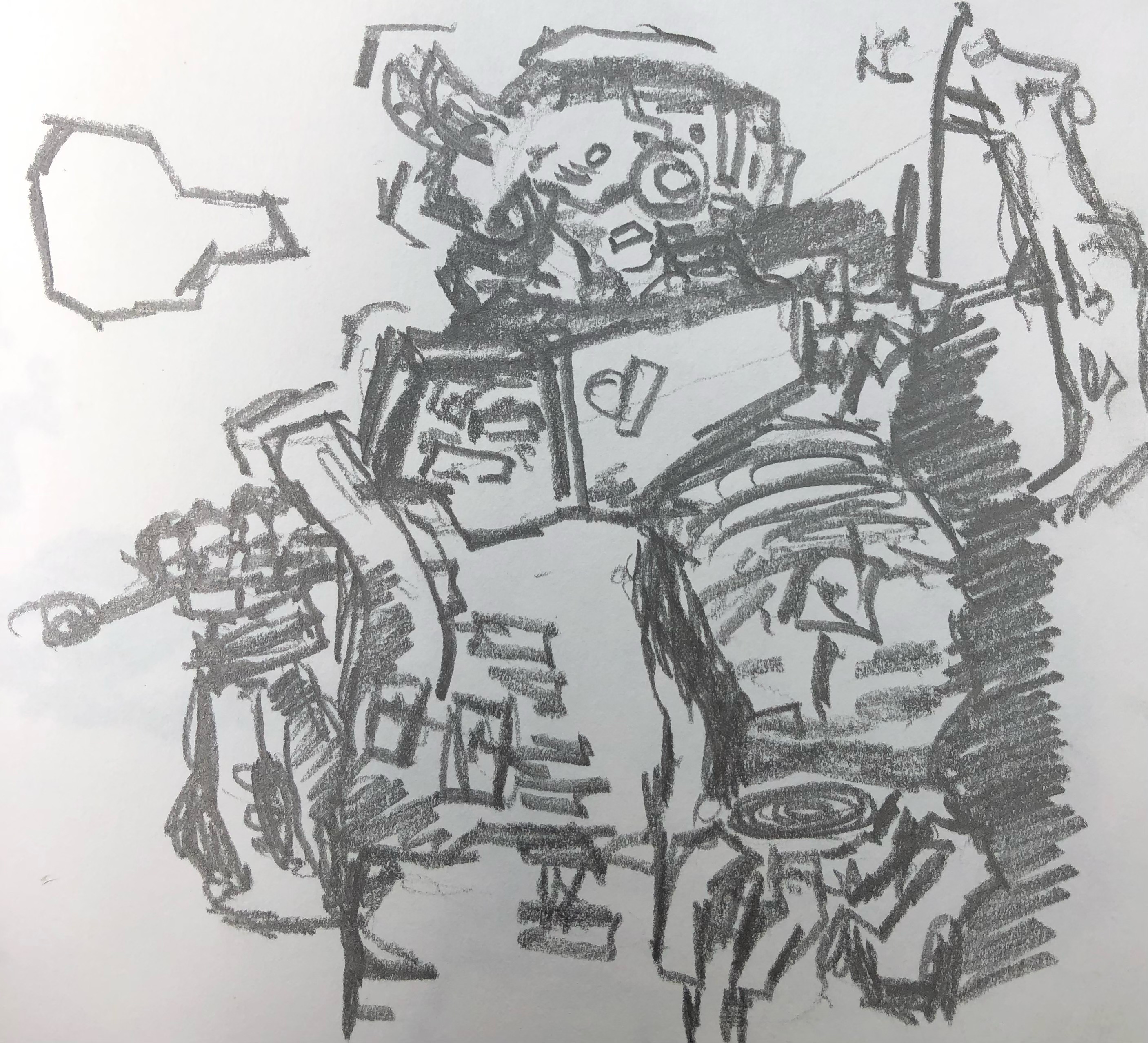 Mecha dans le train